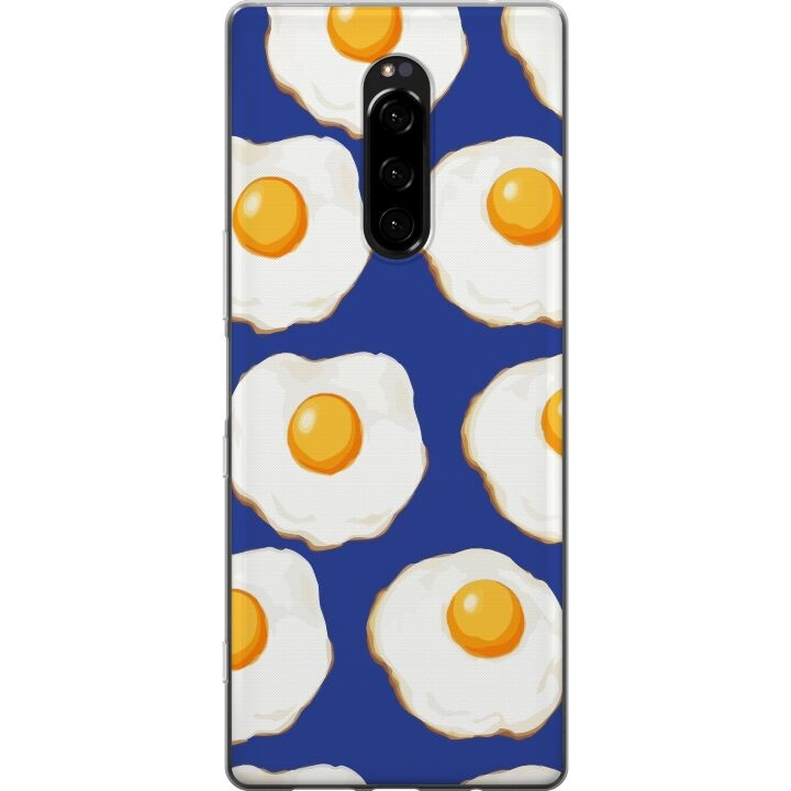 Mobilskal till Sony Xperia 1 med Stekta ägg motiv i gruppen SMARTPHONE & SURFPLATTOR / Mobilskydd / Sony hos TP E-commerce Nordic AB (A60800)