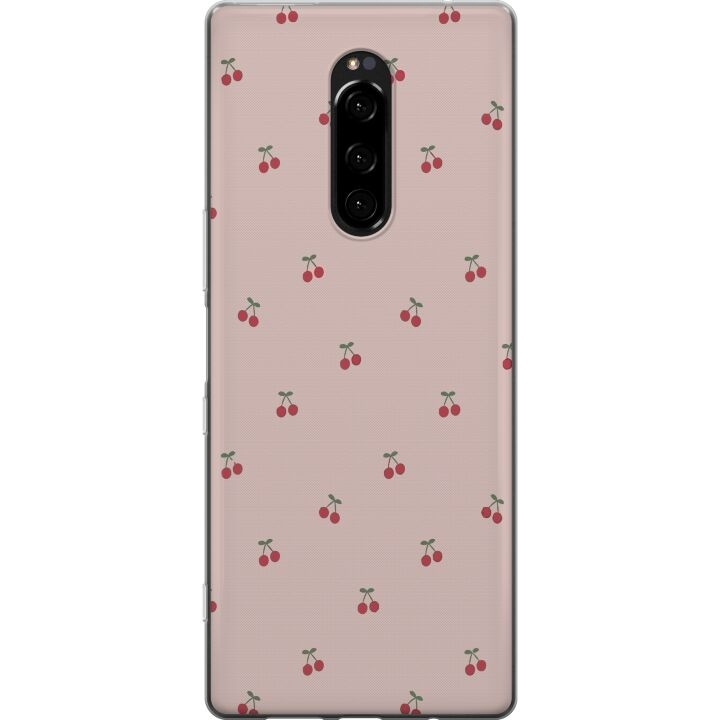 Mobilskal till Sony Xperia 1 med Körsbär motiv i gruppen SMARTPHONE & SURFPLATTOR / Mobilskydd / Sony hos TP E-commerce Nordic AB (A60801)