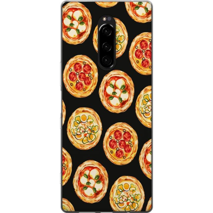 Mobilskal till Sony Xperia 1 med Pizza motiv i gruppen SMARTPHONE & SURFPLATTOR / Mobilskydd / Sony hos TP E-commerce Nordic AB (A60807)
