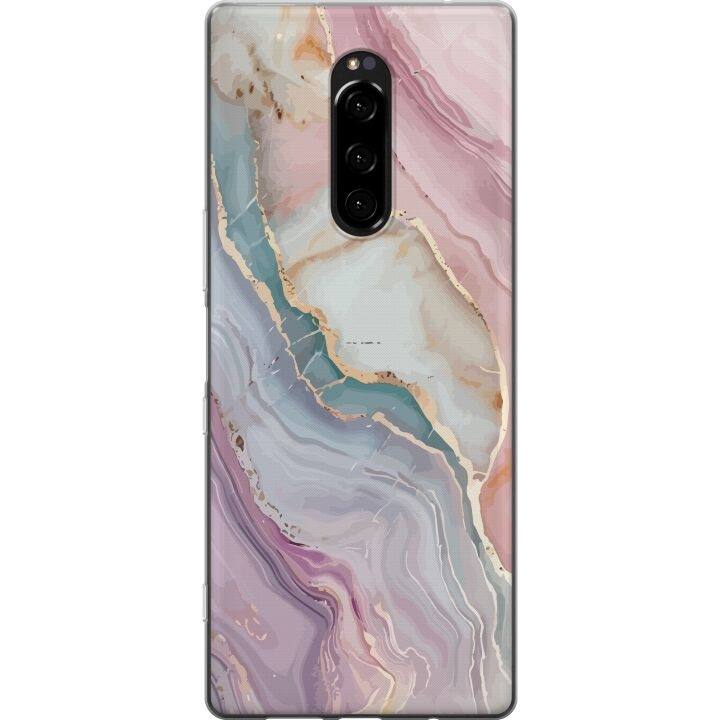 Mobilskal till Sony Xperia 1 med Marmor motiv i gruppen SMARTPHONE & SURFPLATTOR / Mobilskydd / Sony hos TP E-commerce Nordic AB (A60816)