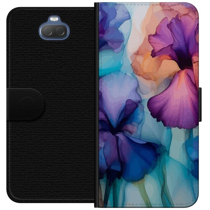Plånboksfodral till Sony Xperia 10 med Magiska blommor motiv i gruppen SMARTPHONE & SURFPLATTOR / Mobilskydd / Sony hos TP E-commerce Nordic AB (A60824)