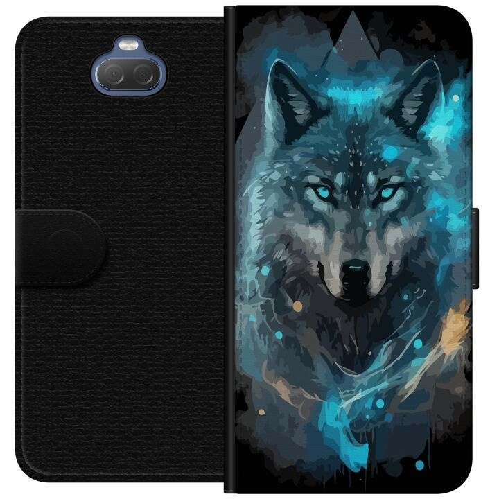 Plånboksfodral till Sony Xperia 10 med Varg motiv i gruppen SMARTPHONE & SURFPLATTOR / Mobilskydd / Sony hos TP E-commerce Nordic AB (A60826)