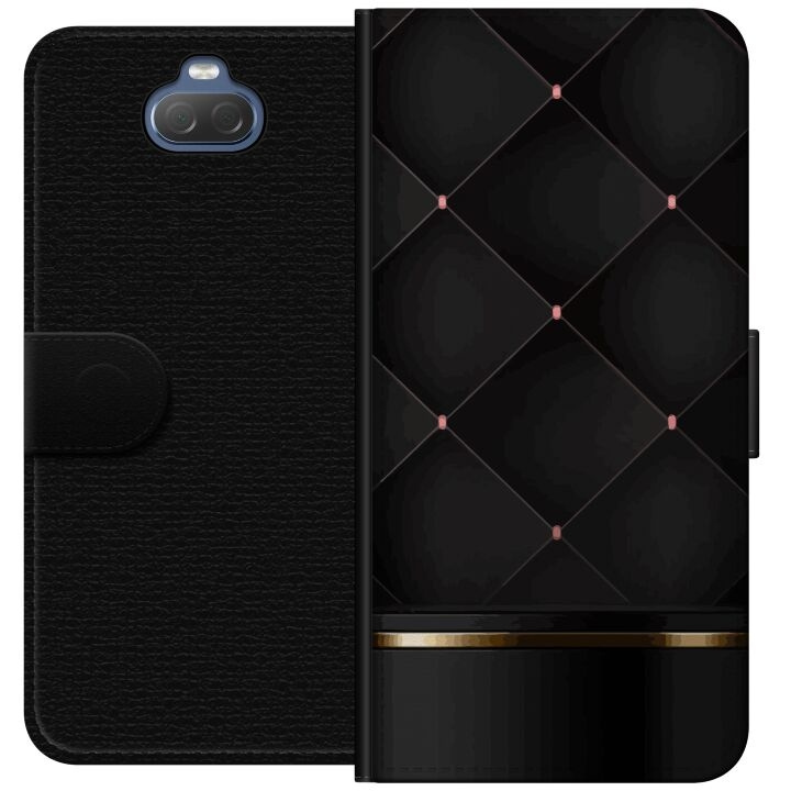 Plånboksfodral till Sony Xperia 10 med Lyxig linje motiv i gruppen SMARTPHONE & SURFPLATTOR / Mobilskydd / Sony hos TP E-commerce Nordic AB (A60836)