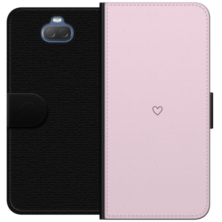 Plånboksfodral till Sony Xperia 10 med Hjärta motiv i gruppen SMARTPHONE & SURFPLATTOR / Mobilskydd / Sony hos TP E-commerce Nordic AB (A60840)