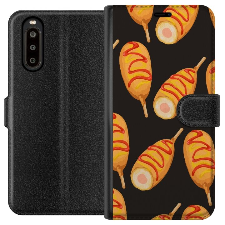 Plånboksfodral till Sony Xperia 10 II med Kycklingklubba motiv i gruppen SMARTPHONE & SURFPLATTOR / Mobilskydd / Sony hos TP E-commerce Nordic AB (A60857)