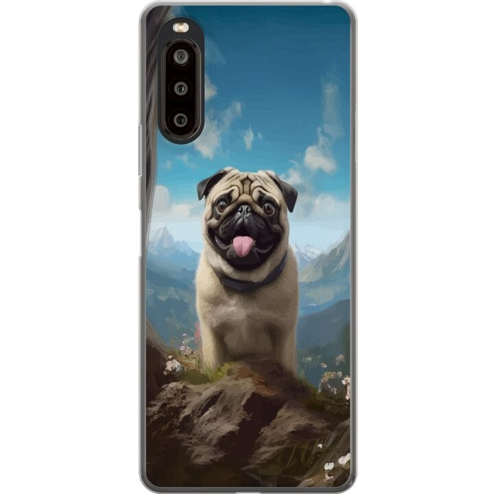 Mobilskal till Sony Xperia 10 II med Glad Hund motiv i gruppen SMARTPHONE & SURFPLATTOR / Mobilskydd / Sony hos TP E-commerce Nordic AB (A60893)