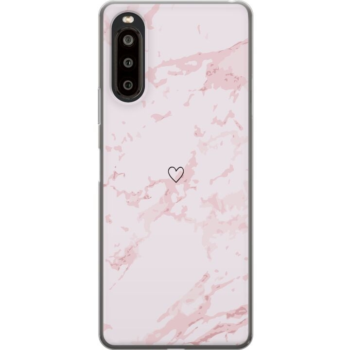 Mobilskal till Sony Xperia 10 II med Rosa Hjärta motiv i gruppen SMARTPHONE & SURFPLATTOR / Mobilskydd / Sony hos TP E-commerce Nordic AB (A60898)