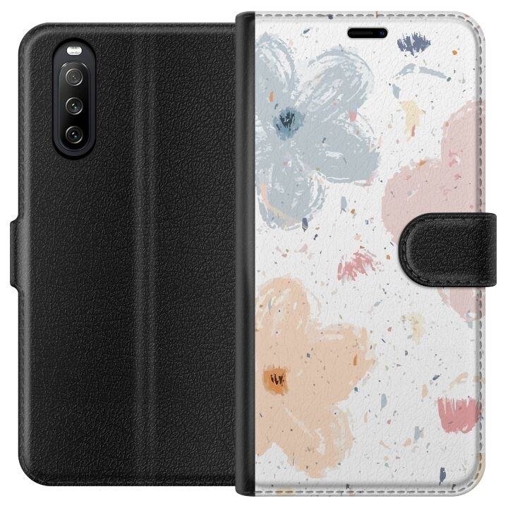 Plånboksfodral till Sony Xperia 10 III med Blommor motiv i gruppen SMARTPHONE & SURFPLATTOR / Mobilskydd / Sony hos TP E-commerce Nordic AB (A60914)