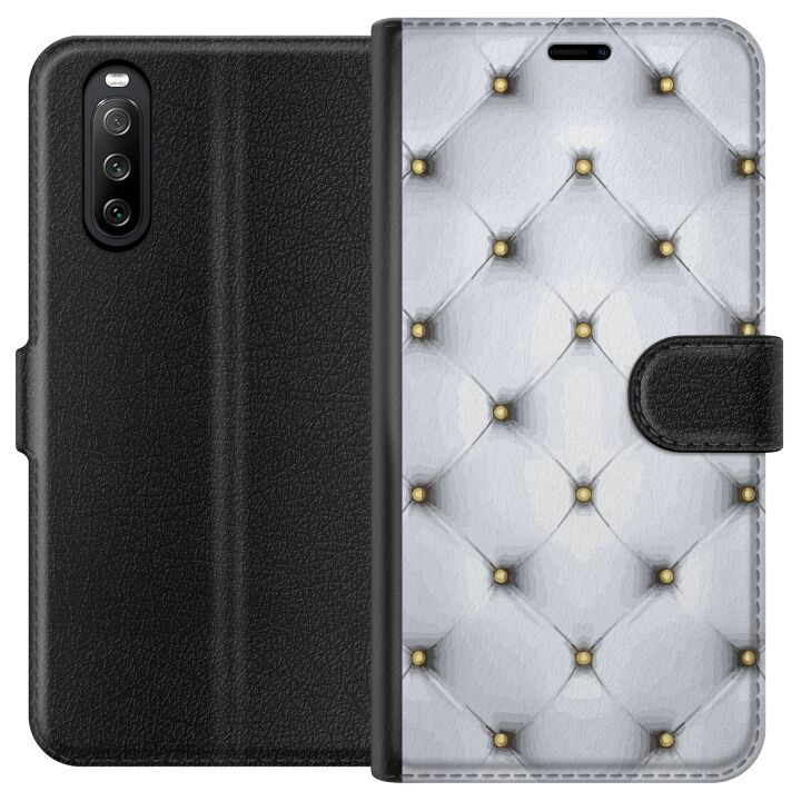 Plånboksfodral till Sony Xperia 10 III med Lyxigt motiv i gruppen SMARTPHONE & SURFPLATTOR / Mobilskydd / Sony hos TP E-commerce Nordic AB (A60916)