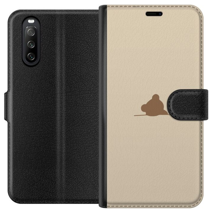 Plånboksfodral till Sony Xperia 10 III med Nalle motiv i gruppen SMARTPHONE & SURFPLATTOR / Mobilskydd / Sony hos TP E-commerce Nordic AB (A60922)