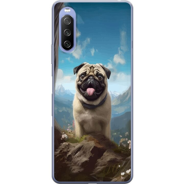Mobilskal till Sony Xperia 10 III med Glad Hund motiv i gruppen SMARTPHONE & SURFPLATTOR / Mobilskydd / Sony hos TP E-commerce Nordic AB (A60947)