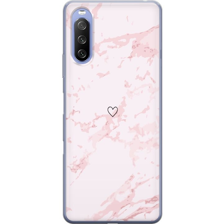 Mobilskal till Sony Xperia 10 III med Rosa Hjärta motiv i gruppen SMARTPHONE & SURFPLATTOR / Mobilskydd / Sony hos TP E-commerce Nordic AB (A60952)