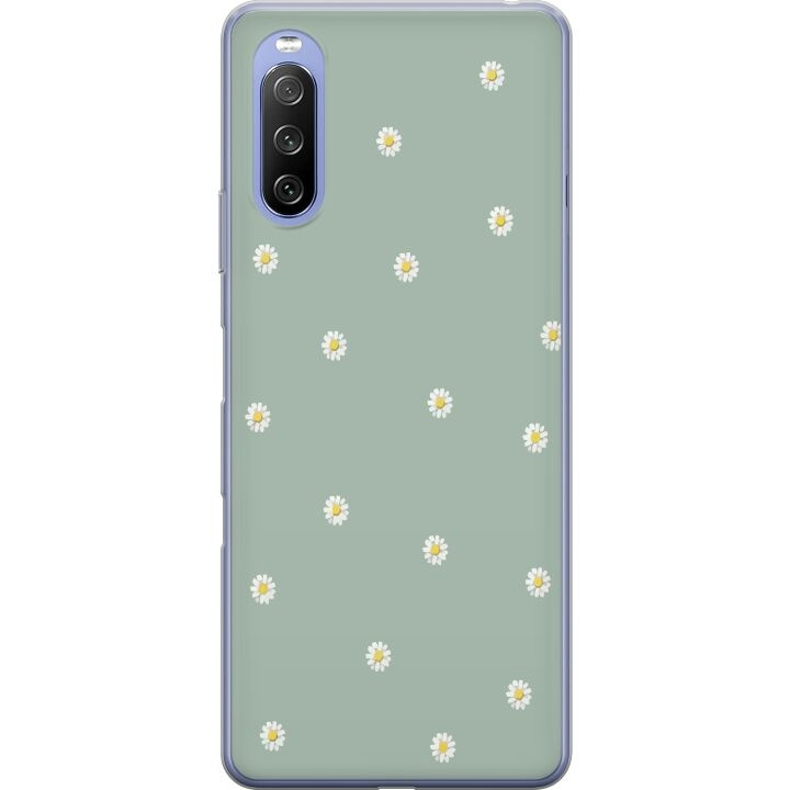 Mobilskal till Sony Xperia 10 III Lite med Prästkragar motiv i gruppen SMARTPHONE & SURFPLATTOR / Mobilskydd / Sony hos TP E-commerce Nordic AB (A60960)