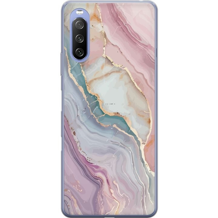 Mobilskal till Sony Xperia 10 III Lite med Marmor motiv i gruppen SMARTPHONE & SURFPLATTOR / Mobilskydd / Sony hos TP E-commerce Nordic AB (A60978)