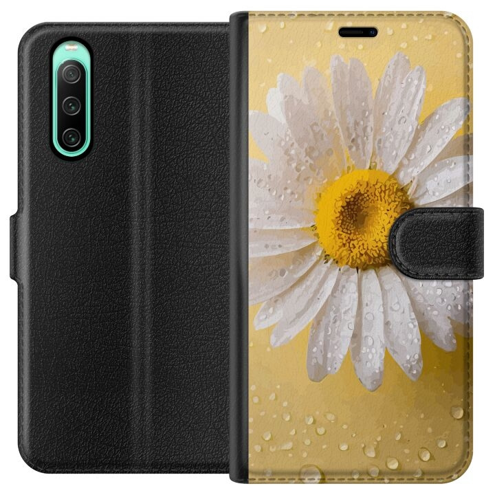 Plånboksfodral till Sony Xperia 10 IV med Porslinsblomma motiv i gruppen SMARTPHONE & SURFPLATTOR / Mobilskydd / Sony hos TP E-commerce Nordic AB (A60983)