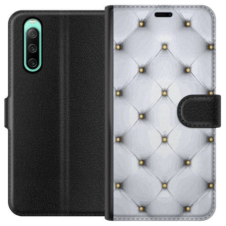 Plånboksfodral till Sony Xperia 10 IV med Lyxigt motiv i gruppen SMARTPHONE & SURFPLATTOR / Mobilskydd / Sony hos TP E-commerce Nordic AB (A60997)