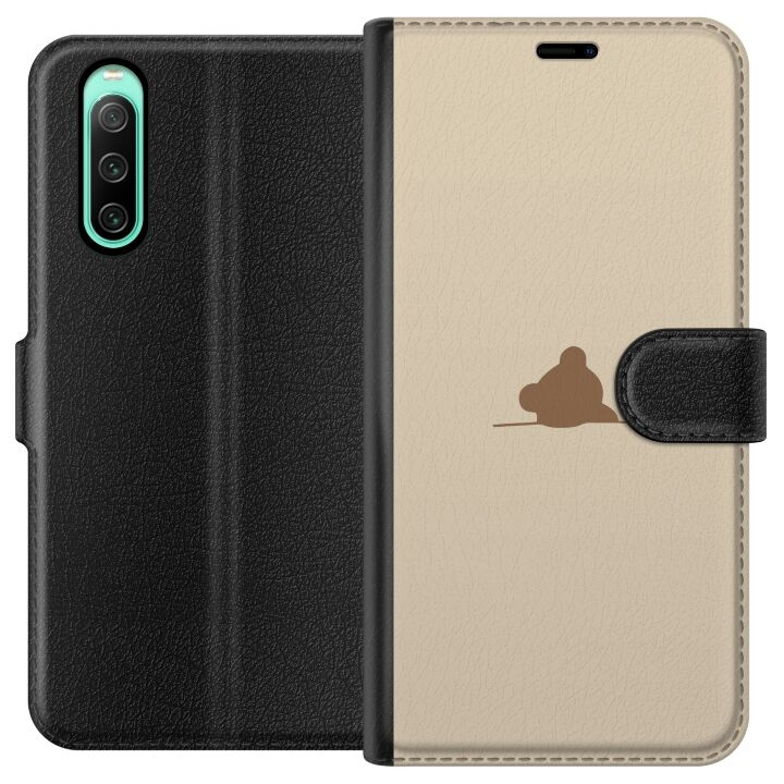 Plånboksfodral till Sony Xperia 10 IV med Nalle motiv i gruppen SMARTPHONE & SURFPLATTOR / Mobilskydd / Sony hos TP E-commerce Nordic AB (A61003)