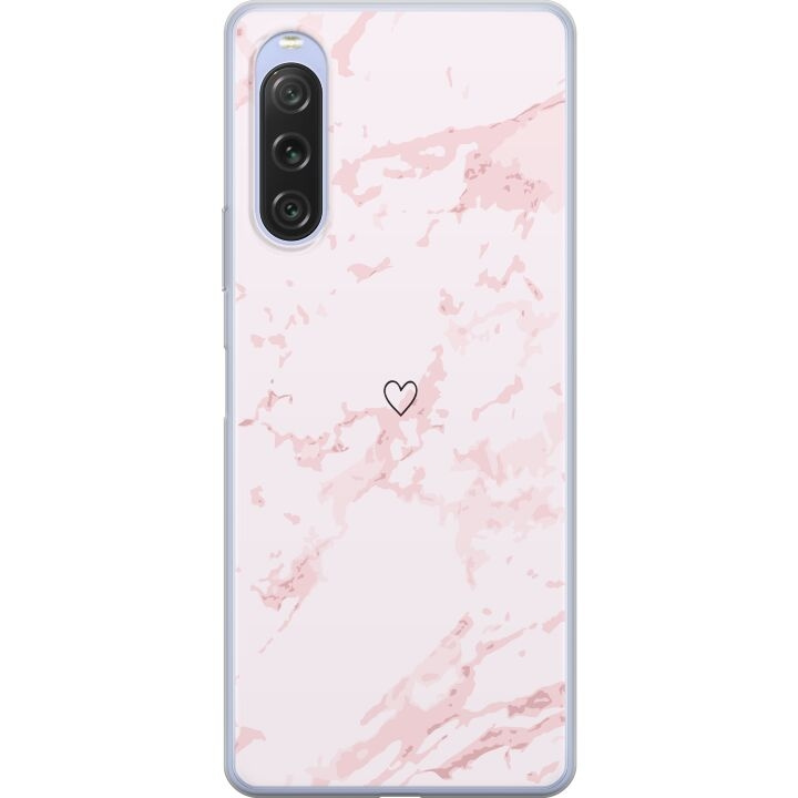 Mobilskal till Sony Xperia 10 V med Rosa Hjärta motiv i gruppen SMARTPHONE & SURFPLATTOR / Mobilskydd / Sony hos TP E-commerce Nordic AB (A61087)