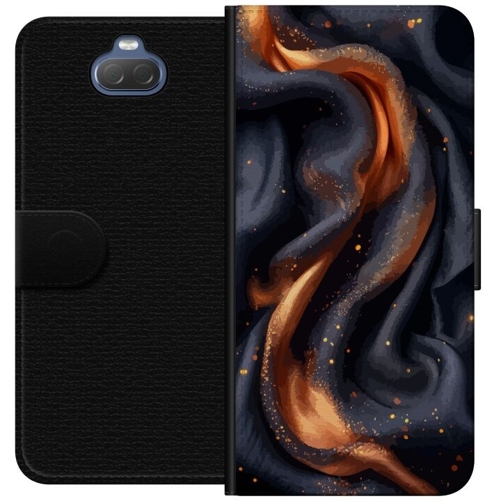 Plånboksfodral till Sony Xperia 10 Plus med Eldigt silke motiv i gruppen SMARTPHONE & SURFPLATTOR / Mobilskydd / Sony hos TP E-commerce Nordic AB (A61092)