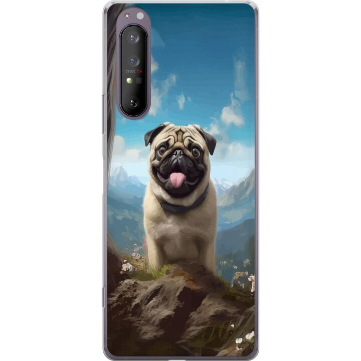 Mobilskal till Sony Xperia 1 II med Glad Hund motiv i gruppen SMARTPHONE & SURFPLATTOR / Mobilskydd / Sony hos TP E-commerce Nordic AB (A61163)