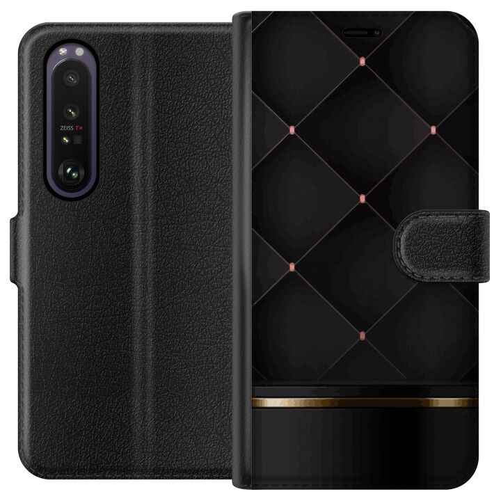 Plånboksfodral till Sony Xperia 1 III med Lyxig linje motiv i gruppen SMARTPHONE & SURFPLATTOR / Mobilskydd / Sony hos TP E-commerce Nordic AB (A61187)