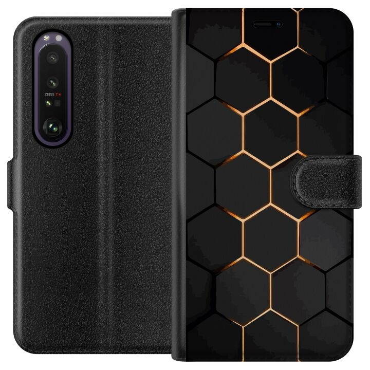 Plånboksfodral till Sony Xperia 1 III med Lyxigt Mönster motiv i gruppen SMARTPHONE & SURFPLATTOR / Mobilskydd / Sony hos TP E-commerce Nordic AB (A61197)