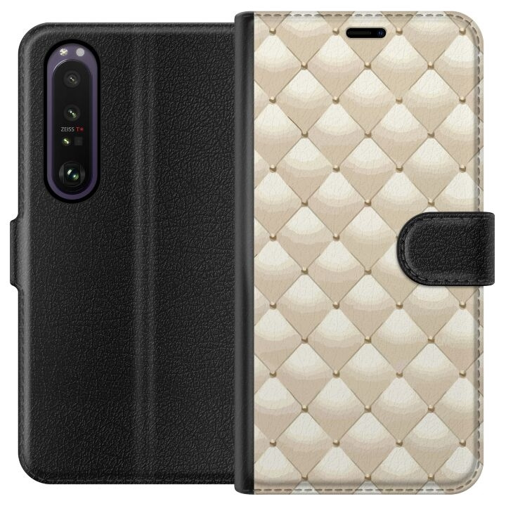 Plånboksfodral till Sony Xperia 1 III med Guldglans motiv i gruppen SMARTPHONE & SURFPLATTOR / Mobilskydd / Sony hos TP E-commerce Nordic AB (A61198)