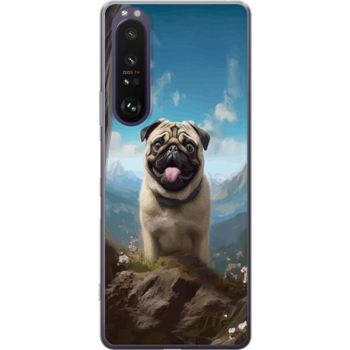 Mobilskal till Sony Xperia 1 III med Glad Hund motiv i gruppen SMARTPHONE & SURFPLATTOR / Mobilskydd / Sony hos TP E-commerce Nordic AB (A61217)