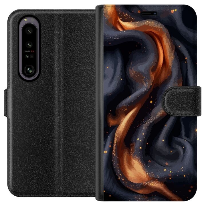 Plånboksfodral till Sony Xperia 1 IV med Eldigt silke motiv i gruppen SMARTPHONE & SURFPLATTOR / Mobilskydd / Sony hos TP E-commerce Nordic AB (A61227)