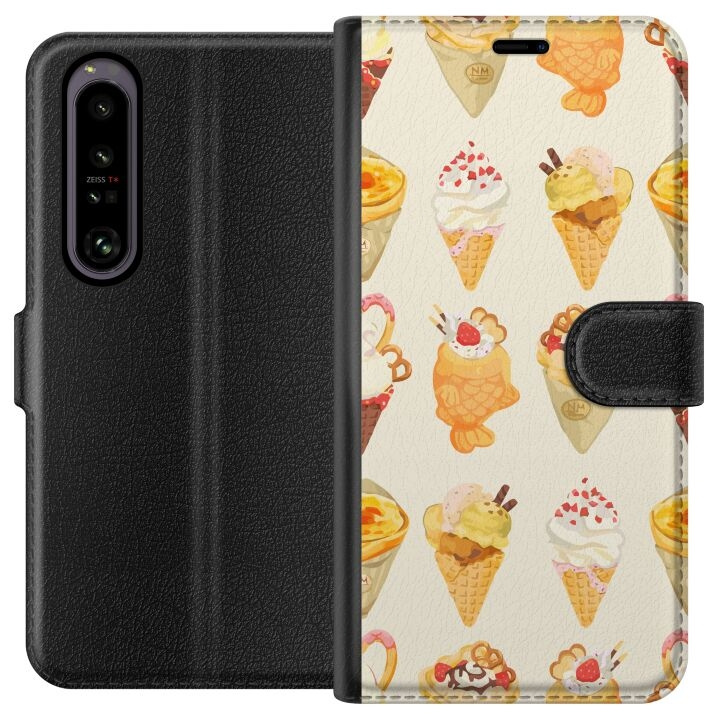 Plånboksfodral till Sony Xperia 1 IV med Glassigt motiv i gruppen SMARTPHONE & SURFPLATTOR / Mobilskydd / Sony hos TP E-commerce Nordic AB (A61237)