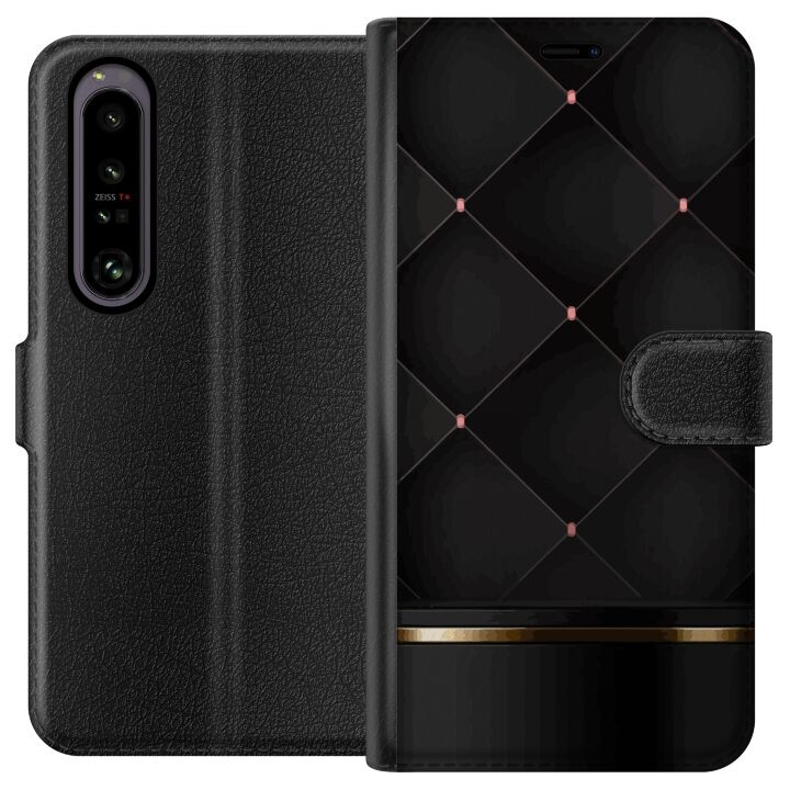 Plånboksfodral till Sony Xperia 1 IV med Lyxig linje motiv i gruppen SMARTPHONE & SURFPLATTOR / Mobilskydd / Sony hos TP E-commerce Nordic AB (A61241)