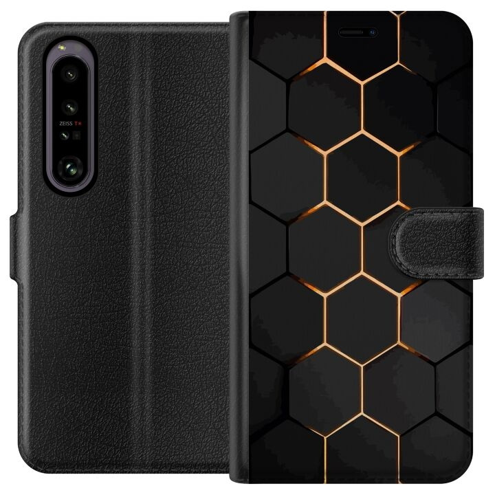 Plånboksfodral till Sony Xperia 1 IV med Lyxigt Mönster motiv i gruppen SMARTPHONE & SURFPLATTOR / Mobilskydd / Sony hos TP E-commerce Nordic AB (A61251)