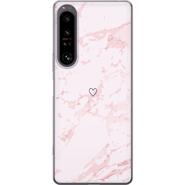 Mobilskal till Sony Xperia 1 IV med Rosa Hjärta motiv i gruppen SMARTPHONE & SURFPLATTOR / Mobilskydd / Sony hos TP E-commerce Nordic AB (A61276)