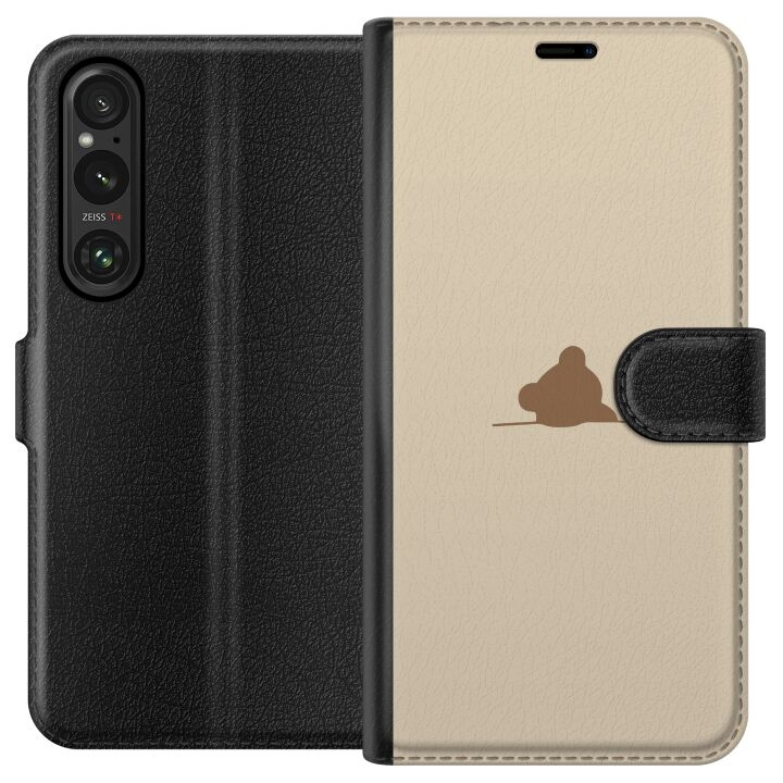 Plånboksfodral till Sony Xperia 1 V med Nalle motiv i gruppen SMARTPHONE & SURFPLATTOR / Mobilskydd / Sony hos TP E-commerce Nordic AB (A61300)