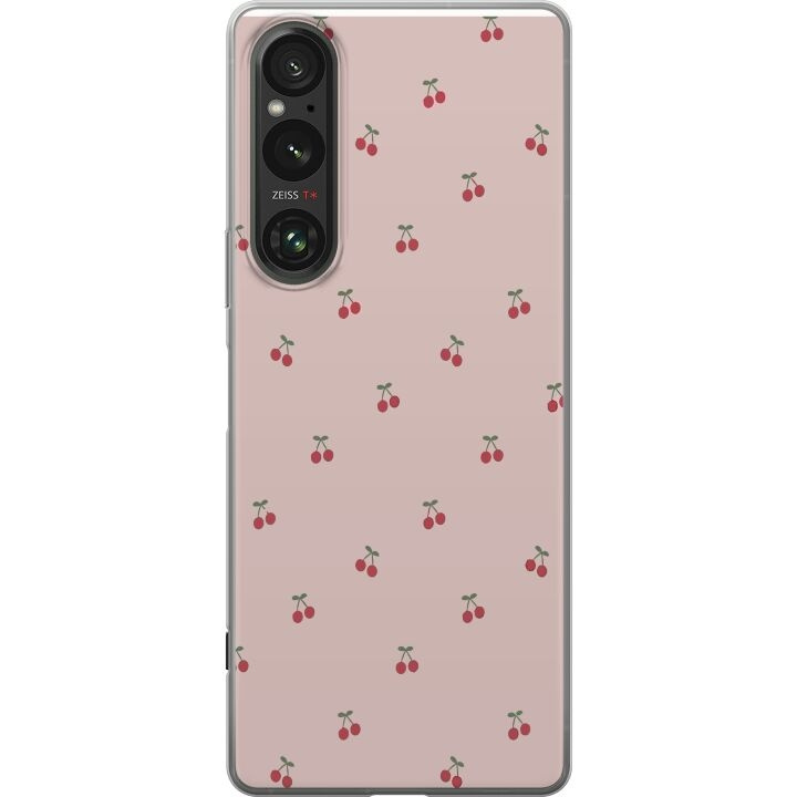Mobilskal till Sony Xperia 1 V med Körsbär motiv i gruppen SMARTPHONE & SURFPLATTOR / Mobilskydd / Sony hos TP E-commerce Nordic AB (A61314)