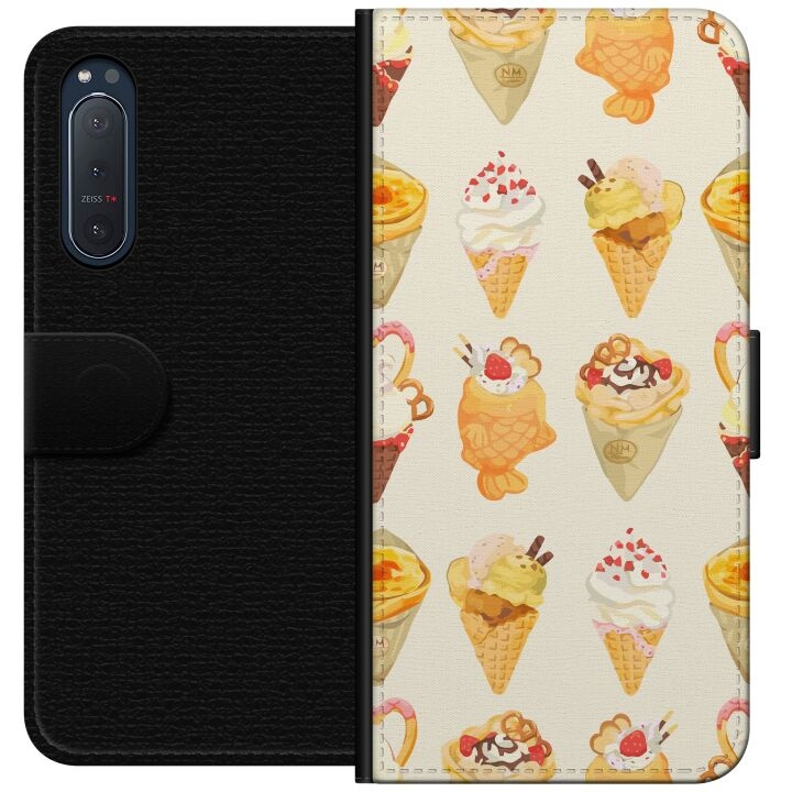 Plånboksfodral till Sony Xperia 5 II med Glassigt motiv i gruppen SMARTPHONE & SURFPLATTOR / Mobilskydd / Sony hos TP E-commerce Nordic AB (A61372)