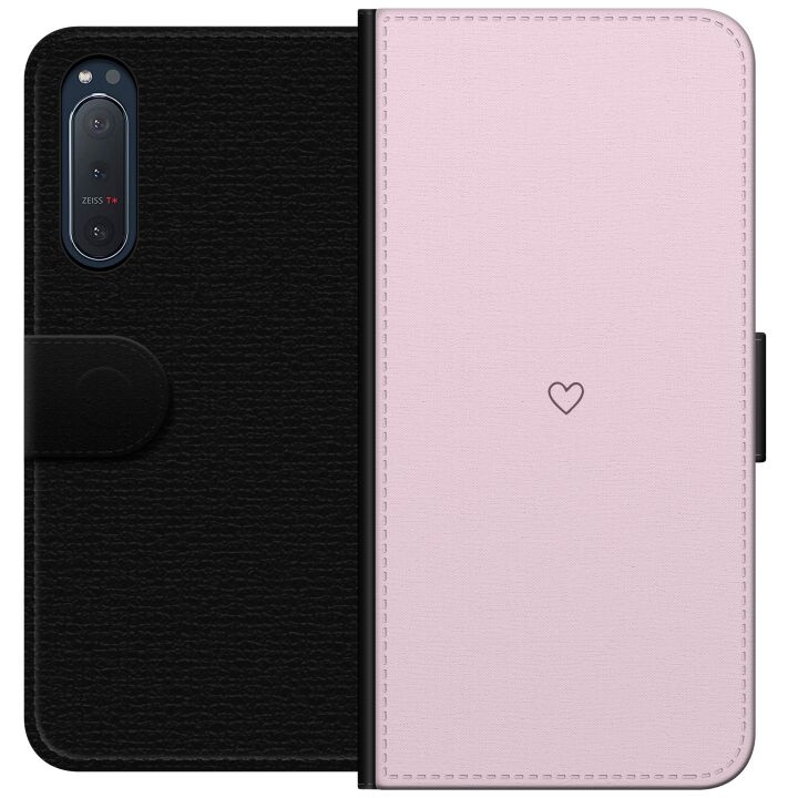 Plånboksfodral till Sony Xperia 5 II med Hjärta motiv i gruppen SMARTPHONE & SURFPLATTOR / Mobilskydd / Sony hos TP E-commerce Nordic AB (A61380)