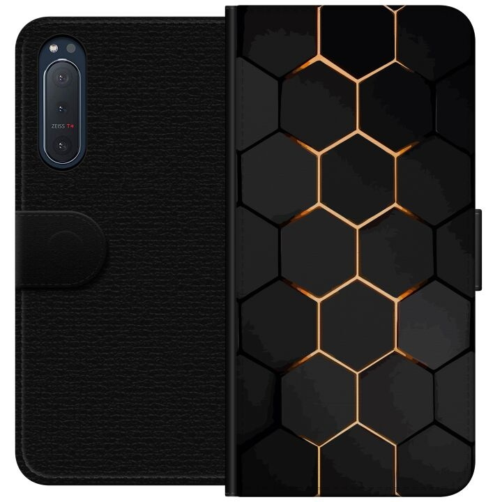 Plånboksfodral till Sony Xperia 5 II med Lyxigt Mönster motiv i gruppen SMARTPHONE & SURFPLATTOR / Mobilskydd / Sony hos TP E-commerce Nordic AB (A61386)