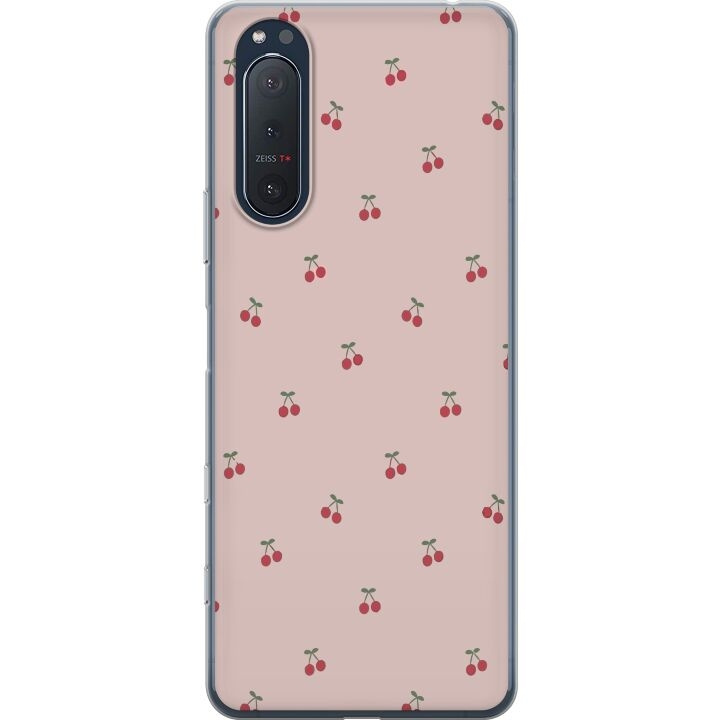 Mobilskal till Sony Xperia 5 II med Körsbär motiv i gruppen SMARTPHONE & SURFPLATTOR / Mobilskydd / Sony hos TP E-commerce Nordic AB (A61395)