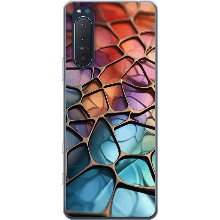 Mobilskal till Sony Xperia 5 II med Metalliskt mönster motiv i gruppen SMARTPHONE & SURFPLATTOR / Mobilskydd / Sony hos TP E-commerce Nordic AB (A61398)