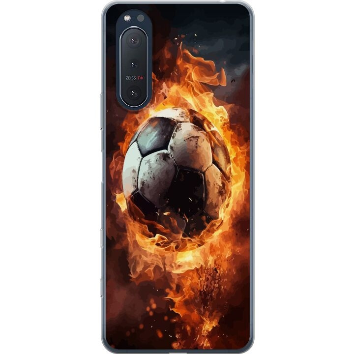 Mobilskal till Sony Xperia 5 II med Fotboll motiv i gruppen SMARTPHONE & SURFPLATTOR / Mobilskydd / Sony hos TP E-commerce Nordic AB (A61409)