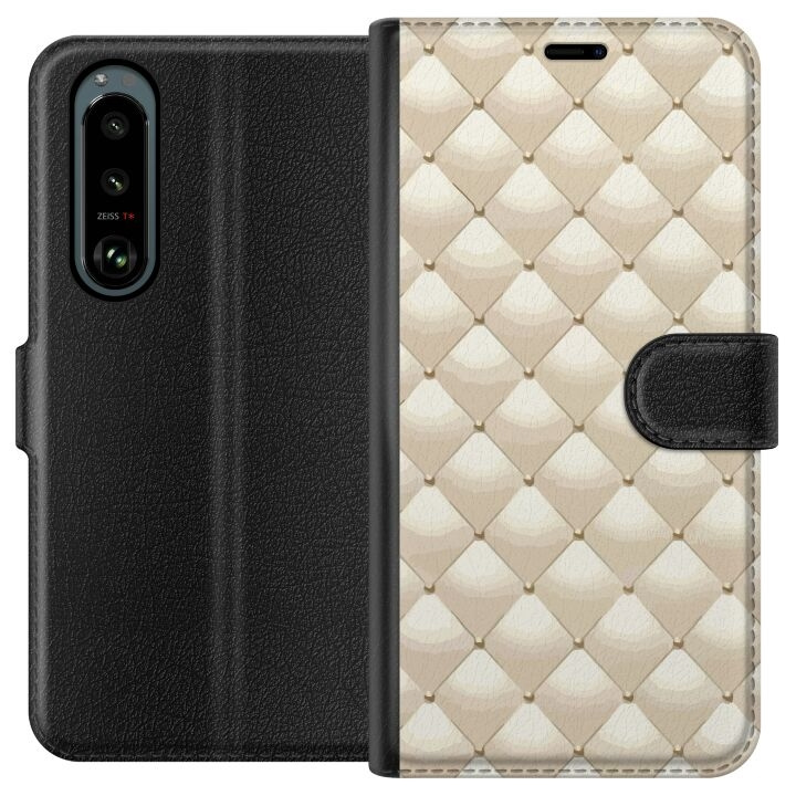 Plånboksfodral till Sony Xperia 5 III med Guldglans motiv i gruppen SMARTPHONE & SURFPLATTOR / Mobilskydd / Sony hos TP E-commerce Nordic AB (A61441)