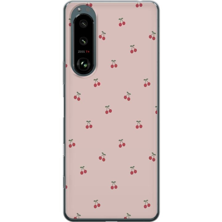 Mobilskal till Sony Xperia 5 III med Körsbär motiv i gruppen SMARTPHONE & SURFPLATTOR / Mobilskydd / Sony hos TP E-commerce Nordic AB (A61449)