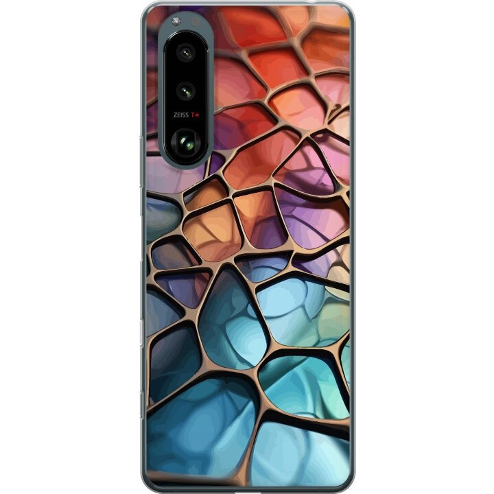 Mobilskal till Sony Xperia 5 III med Metalliskt mönster motiv i gruppen SMARTPHONE & SURFPLATTOR / Mobilskydd / Sony hos TP E-commerce Nordic AB (A61452)