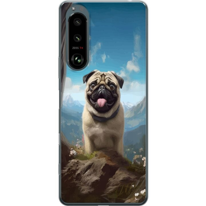 Mobilskal till Sony Xperia 5 III med Glad Hund motiv i gruppen SMARTPHONE & SURFPLATTOR / Mobilskydd / Sony hos TP E-commerce Nordic AB (A61460)