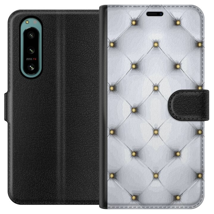 Plånboksfodral till Sony Xperia 5 IV med Lyxigt motiv i gruppen SMARTPHONE & SURFPLATTOR / Mobilskydd / Sony hos TP E-commerce Nordic AB (A61483)