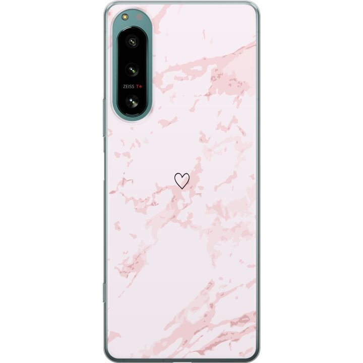 Mobilskal till Sony Xperia 5 IV med Rosa Hjärta motiv i gruppen SMARTPHONE & SURFPLATTOR / Mobilskydd / Sony hos TP E-commerce Nordic AB (A61519)