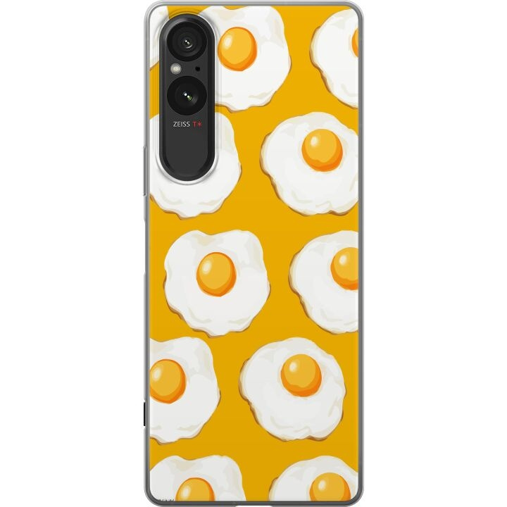 Mobilskal till Sony Xperia 5 V med Stekt ägg motiv i gruppen SMARTPHONE & SURFPLATTOR / Mobilskydd / Sony hos TP E-commerce Nordic AB (A61552)