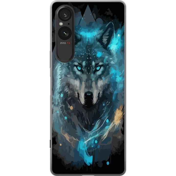 Mobilskal till Sony Xperia 5 V med Varg motiv i gruppen SMARTPHONE & SURFPLATTOR / Mobilskydd / Sony hos TP E-commerce Nordic AB (A61555)