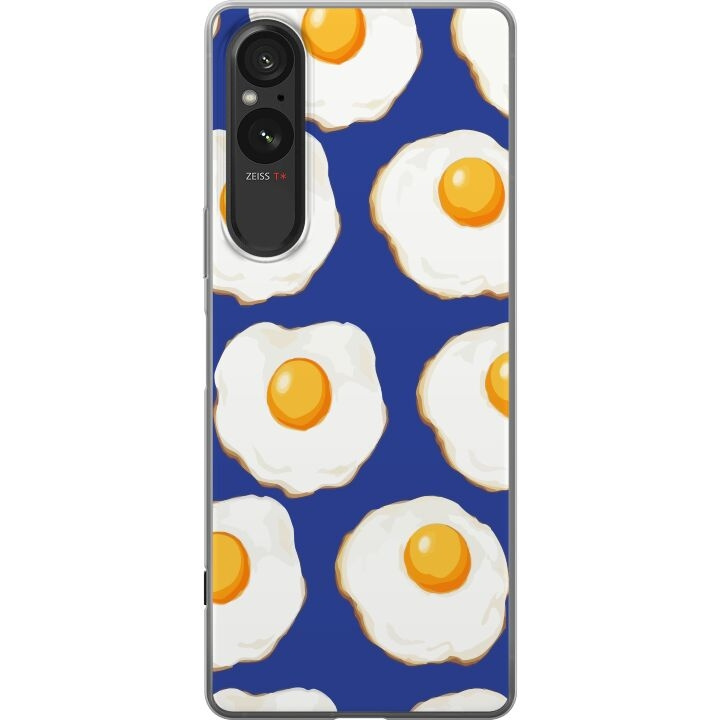 Mobilskal till Sony Xperia 5 V med Stekta ägg motiv i gruppen SMARTPHONE & SURFPLATTOR / Mobilskydd / Sony hos TP E-commerce Nordic AB (A61556)